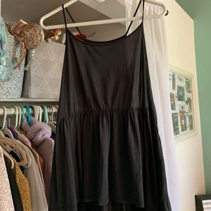 Black Peplum Urban Outfitters Tank Top